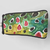 Befischung von Braunforellen Golf Headcover (Vorderseite)