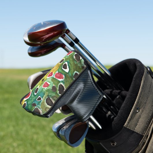 Befischung von Braunforellen Golf Headcover (In Situ)