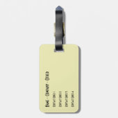 Befischung von drei Fettforellen Gepäckanhänger (Rückseite vertikal)