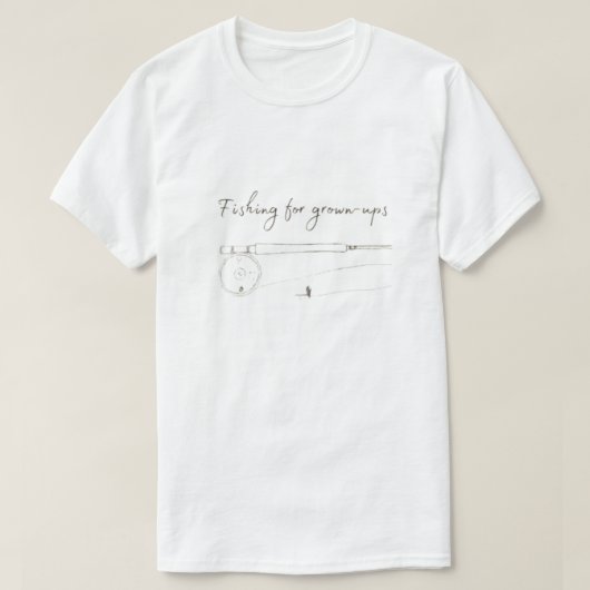 Befischung von Großen Ups | Minimalistischer T - S T-Shirt (Design vorne)