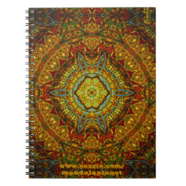 Beflecken-Glas-Gas-Ring-Mandala Notizbuch Notizblock