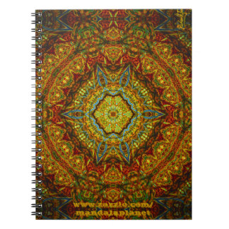 Beflecken-Glas-Gas-Ring-Mandala Notizbuch Notizblock