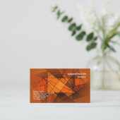 Beflecken Sie elegante GlasVisitenkarte Browns Visitenkarte (Stehend Vorderseite)