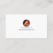 Beflecken Sie elegante GlasVisitenkarte Browns Visitenkarte (Rückseite)