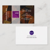 Beflecken Sie lichtdurchlässige Visitenkarte (Vorne/Hinten)