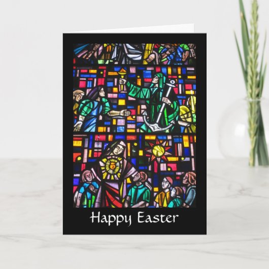 befleckte fröhliche Ostern Feiertagskarte (Vorderseite)