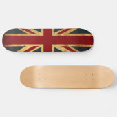 Befleckte Gewerkschafts-Jack Großbritannien-Flagge Skateboard (Horizontal)