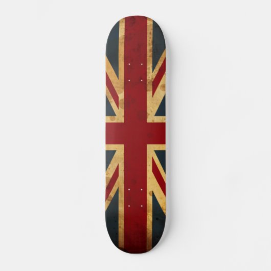 Befleckte Gewerkschafts-Jack Großbritannien-Flagge Skateboard (Vorderseite)