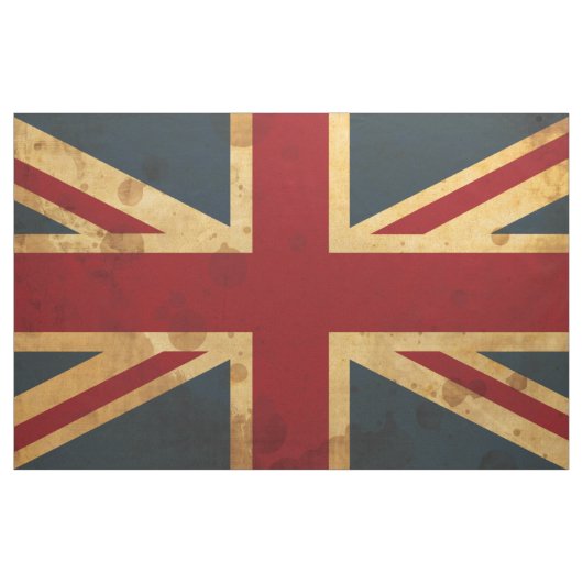 Befleckte Gewerkschafts-Jack Großbritannien-Flagge Stoff (Yard (91,4 cm))