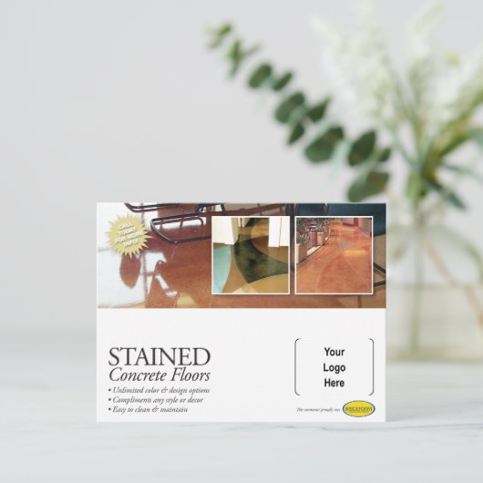 Befleckte konkrete Postkarte (Stehend Vorderseite)