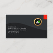 Befleckter Goldwellen-dynamischer moderner Visitenkarte (Rückseite)