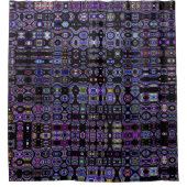 Beflecktes Glas abstrakt Duschvorhang (Vorderseite)