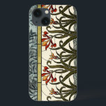 Beflecktes Glas-Blumen mit TAN-Grenze Case-Mate iPhone Hülle<br><div class="desc">Ein reizendes Stück des befleckten Glases,  kennzeichnet er die Blumen,  die aus stylized Wasser heraus an der Unterseite und an einem abstrakten des Blätter an der Spitze wachsen. Ein wunderbar schöner Kauf,  der ein fantastisches Geschenk machen würde!</div>
