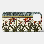 Beflecktes Glas-Blumen mit TAN-Grenze Case-Mate iPhone Hülle (Rückseite (Horizontal))