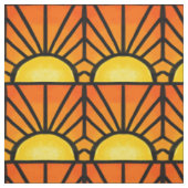 Beflecktes Glas-Deko-Sonnenuntergang Stoff (Muster)
