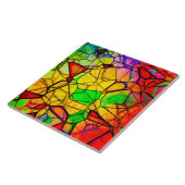 Beflecktes Glas-große (6" X 6") Fliese (Seite)