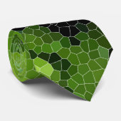 Beflecktes Glas-Grün-Rosen-Krawatte Krawatte (Gerollt)