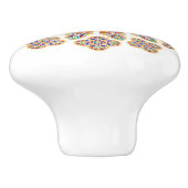 Beflecktes Glas-Keramik-Griff Keramikknauf (Seitenansicht)