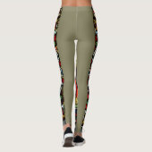 Beflecktes Glas-Kirchen-Fenster-Leggings Leggings (Rückseite)