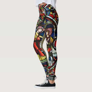 Beflecktes Glas-Kirchen-Fenster-Leggings Leggings