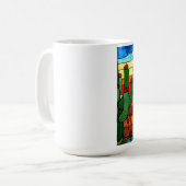 BEFLECKTES GLAS-KUNST durch David-Smith TASSE 01 (Vorderseite Links)