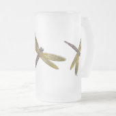 Beflecktes Glas-Libellen-mattierte Tasse (VorderseiteRechts)