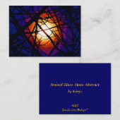 Beflecktes Glas-Mond abstraktes ATC Visitenkarte (Vorne/Hinten)