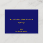 Beflecktes Glas-Mond abstraktes ATC Visitenkarte (Rückseite)