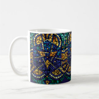 Beflecktes Glas-Mosaik-Tasse "Kaleidoskop " Kaffeetasse