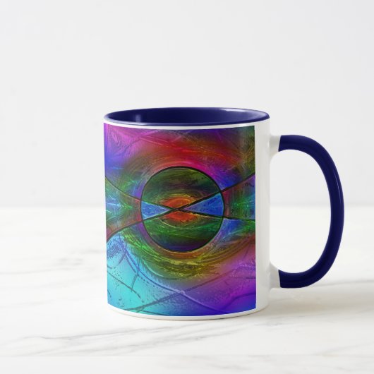 Beflecktes Glas-Tasse Tasse (Rechts)
