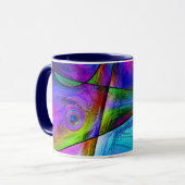 Beflecktes Glas-Tasse Tasse (Vorderseite Links)