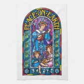 Beflecktes Glas Tee-Tuch ` Weltfriedens' Geschirrtuch (Vertikal)