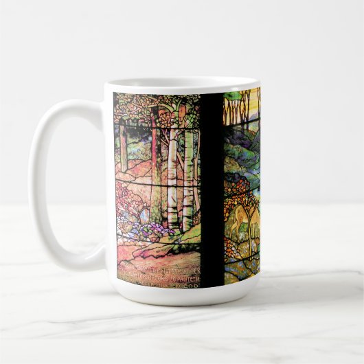 Beflecktes Glas Tiffany Fenster-Psalm-42:1 Kaffeetasse (Links)