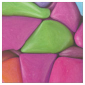 Beflecktes Glas-Vintages lila Kaleidoskop Stoff (Nahaufnahme)