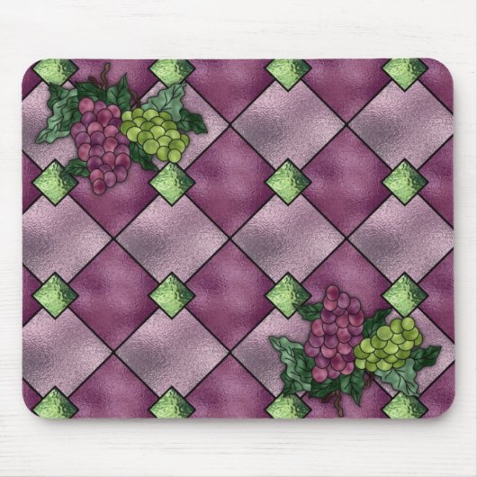 Beflecktes Glas-Wein-Liebe Mousepad (Vorne)