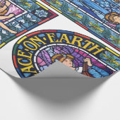 Beflecktes Glas WeltfriedenPre-Raphaelite Geschenkpapier (Ecke)