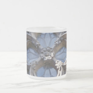 Beflecktes Glasfenster-Tasse Mattglastasse