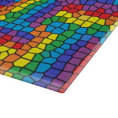 Beflecktes Glasschneiden-Brett Schneidebrett (Ecke)