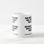 Befolgen oder führen Sie keinen lustigen Mug Kaffeetasse (Mittel)