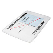 Befolgen Sie Brechung, die es der Badematte (Schrägansicht)