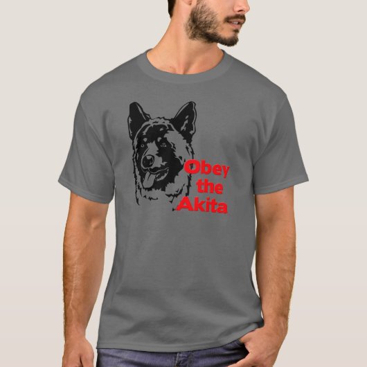 Befolgen Sie das Akita T-Shirt (Vorderseite)