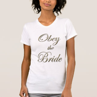 Befolgen Sie das Braut-Trägershirt T-Shirt