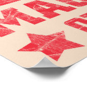 Befolgen Sie das Getweetet Twitter Red Mao Bird Po Poster (Ecke)