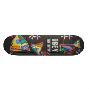 Befolgen Sie das Miezekatze-Skateboard Skateboard