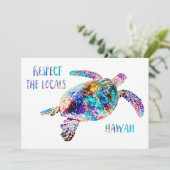 Befolgen Sie das Zitat der lokalen Sea Turtle Gefä (Stehend Vorderseite)