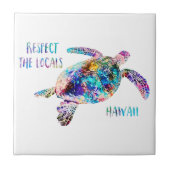 Befolgen Sie das Zitat der lokalen Sea Turtle Gefä Fliese (Vorderseite)