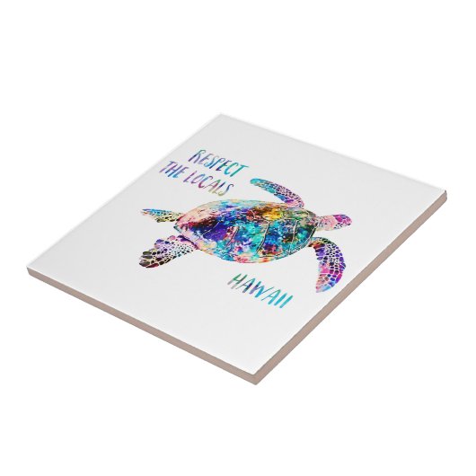 Befolgen Sie das Zitat der lokalen Sea Turtle Gefä Fliese (Seite)