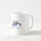 Befolgen Sie das Zitat der lokalen Sea Turtle Gefä Kaffeetasse (VorderseiteRechts)