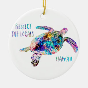 Befolgen Sie das Zitat der lokalen Sea Turtle Gefä Keramik Ornament
