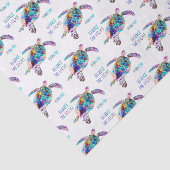 Befolgen Sie das Zitat der lokalen Sea Turtle Gefä Seidenpapier (Ausschnitt)